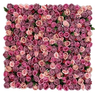 China Resup Party FW-G13 40*60cm Panel Artificial Backdrop Mat Wedding Decoration Flower Wall for sale