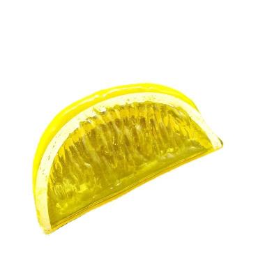 China Wholesale plastic artificial lemon slices artificial fruits and vegetables for decoration for sale