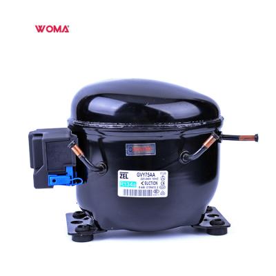 China Zel GVY75AA 220/240V 50Hz R134a Lubricated Refrigeration Compressor For Refrigerator for sale