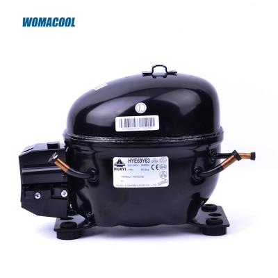 China Commercial Refrigeration Parts HYE60Y63 220-240V/50-60Hz R134a Capacity 170w 1/4-horse Refrigeration Refrigeration Compressor for sale