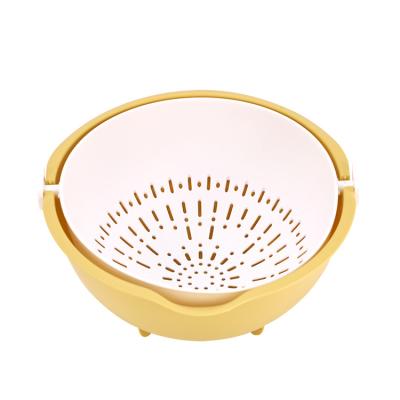 China LATTLIV Bear Plastic Sieve and Bowl Set Kitchen Handle Colander Sieve and Bowl Set for Washing Fruits and Vegetables for sale