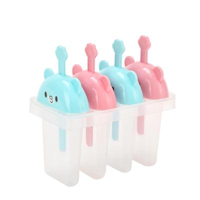 China LATTLIV Viable Cute Design Bear Ice Pop Maker Fashion Mini Ice Tools Ice Cream Makers for sale