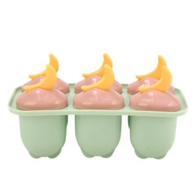 China LATTLIV 6-Pcs Viable Star and Moon Form Frozen Ice Cream Popsicle Molds Ice Cream Tools Ice Cream Makers for sale