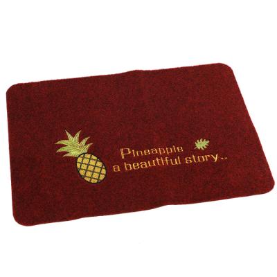 China LATTLIV Embroidery Door Mat Pineapple Non Slip Floor Mats Absorbent Bedroom Bathroom Rugs Viable Door Mats For Home for sale