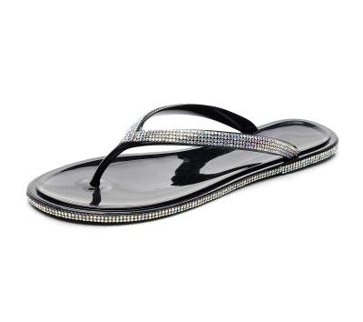 China 2020 Fashion Trend Diamond Explosive Colorful Flip Flops Fashion Causal Women Slides Sandals With Diamonds On Unique Edge for sale