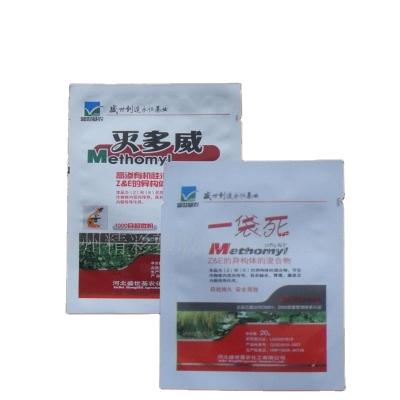 China Safety Design Factory Price Plastic Three Side Seal Packaging Bags / Plastic Pesticide Containers / Laminated Material Plastic Custom Pouch for sale