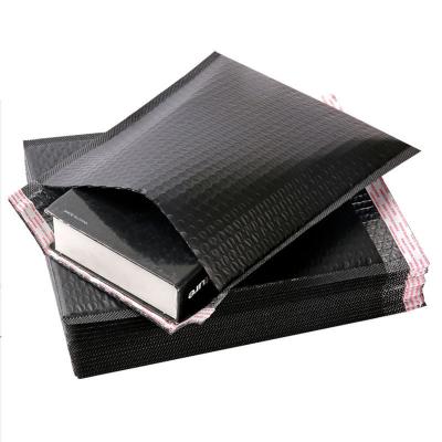 China Custom Padded Mailer Bubble Mailer Bag Super Strong Black Water Resistant Poly Plastic Packaging Bag Envelope Large Bubble for sale