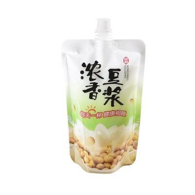 China XIN LIAN PACK moisture proof liquid stand up spout bag for beverage yogurt milk packaging for sale