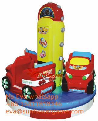 China Best Europe Family Entertainment  Center Distributors Very good Price High quality Car Carousel For Sale 3Players for sale