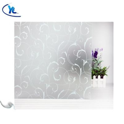 China Transparent Non Self Adhesive Bathroom PVC Window Privacy Film for sale