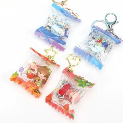 China Custom Acrylic Pendant Key Chain Vograce Candy Charms Inflatable Candy Charms For Key Chain for sale