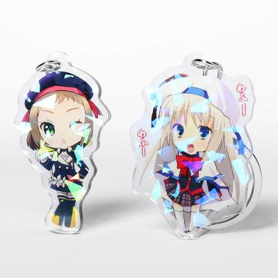 China High Quality Custom Metal Acrylic Charms Cheap Yiwu Manufacturer Gift Plastic Clear Key Chain With Any Shape For Promotional Gift for sale