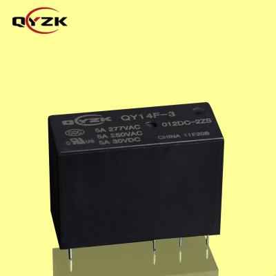 China 12VDC Sealed 2*SPDT 5AMP 250VAC 5A 30VDC 8 Pin 0.54W Alternative to HF14FF Industrial Control Power Miniature Relay for sale