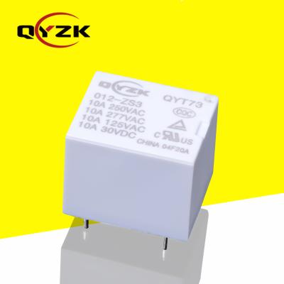 China HK free sample T73 rele 12v rele 12v small relay 10A250VAC SPDT PCB 0.36W 5V group conversion 5 pin low power sealed relay zu verkaufen