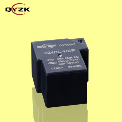 中国 24vdc 40 Amp SPST-NO Sealed Load 40AMP 250VAC 40A 30VDC 4 Pins 0.9W Alternative To Current T9A T90 DC Power Relay 販売のため