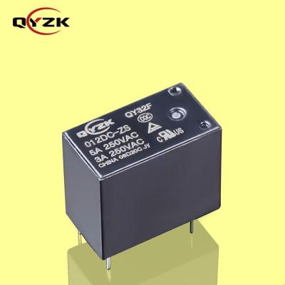 Cina Sealed In 12V DC SPDT Rating Current Load 5amp 250VAC 5A 30VDC 5 (1 Form C) Pins 0.45W Alternative To QY32F-H PCB Smart Home Relay in vendita