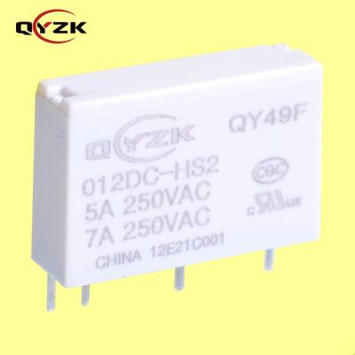 Китай 12V DC Sealed SPST-NO 5AMP 250VAC 7A 250VAC 4 Pin 0.12W Alternative to HF49F Sealed Mini Relay PCB Control Board Frequency Converter продается