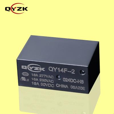 中国 24V Sealed SPST-NO Rated Laod 16AMP 277VAC 16A 30VDC 6 Pin 0.54W Alternative to HF14FF Small Volume Industrial Control Power Relay 販売のため