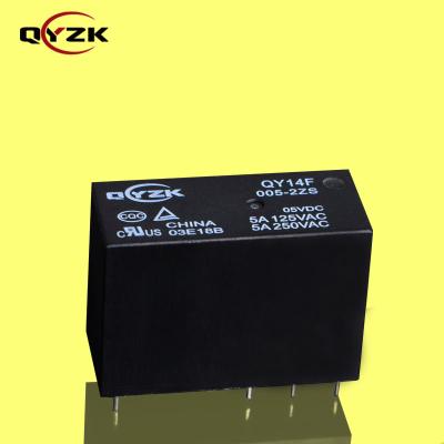 China Sealed 5 Volt 2*SPDT 5AMP 250VAC 5A 30VDC 8 Pins JQX-14FF Sound Hardware Control Board Power Relay 0.54W Alternative to Small en venta