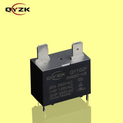 중국 24V Voltage Rating Laod Sealed Relay 20a 220v 20A 250VAC 4 Pins 0.9W Alternative to JQX-102F, G4A Water Heater PCB Mounted Power Relay 판매용