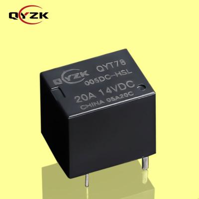 중국 Up to Changeover Coil 5 VDC SPST-NO (1 Form A Rating 20A 14V DC DIP-4 0.36W Contact 20A Capacity Alternative) to Small Low Power Automotive Relay V23201 판매용