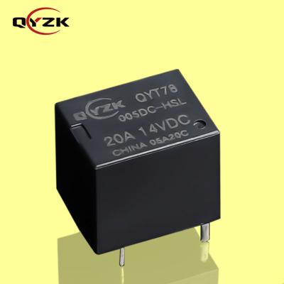 중국 Sealed Coil 5V DC SPST-NO Load 20AMP ​​14VDC Normal Open Rating 4 Pins DIP 0.6W Alternative To HFKW Mini Automotive Relay 판매용