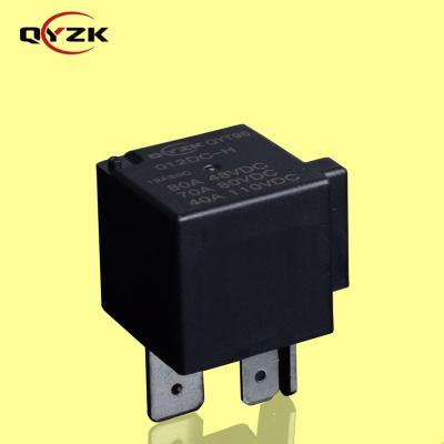 China AG Alloy 80 Amp Relay 12v (SPST-NO) 1.6W Normally Open High Current Load 80A 48VDC Car Starter Auto Relay Te koop