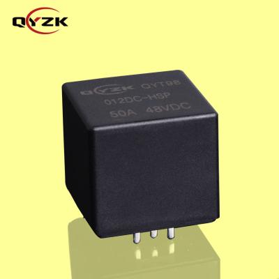 중국 12v Sealed Relay 24/48/72V 4pins 5G Base Station Power Supply Normally Closed Robot 50a 48v Sealed Normally Closed Medium Voltage Relay 판매용