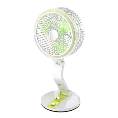 China Concise USB Rechargeable Fan With Wall Mounted Adjustable Speed ​​And Brightness Multifunctional Night And Desk Light Fan For Home Office for sale