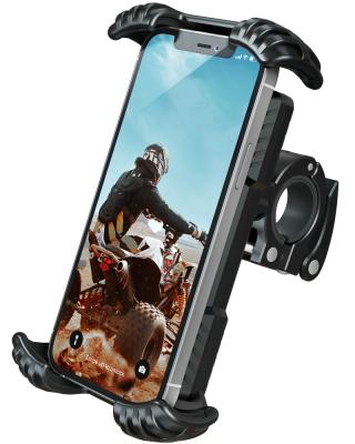 China Wholesale Adjustable Bike Phone Mount, Rotate Silicone Bicycle Phone Holder, Universal Motorcycle/Scooter Handlebar Mount Fits for sale