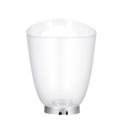 China 4L High Capacity 4 LED RGB Light Lamp Ice Bucket Auto Curve Design Color Changing Static Color Battery/USB L2844 for sale