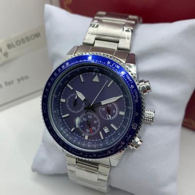 China Chronograph Reloj Hot Sale High Quality Luxury Brand Fashion Business Stainless Steel Strap Solar Quartz Watch for Men Gift Bracelet Jewelry for sale