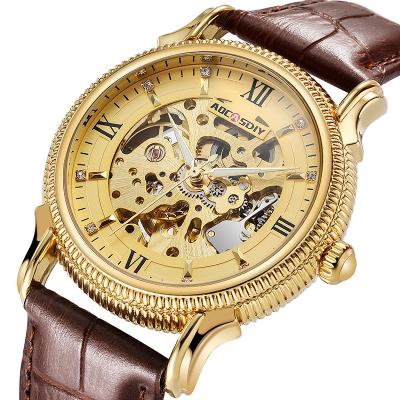 China Waterproof New AOCASDIY Original Brand Fashion Leather Strap Men's Multifunctional Automatic Mechanical Waterproof Watch for sale