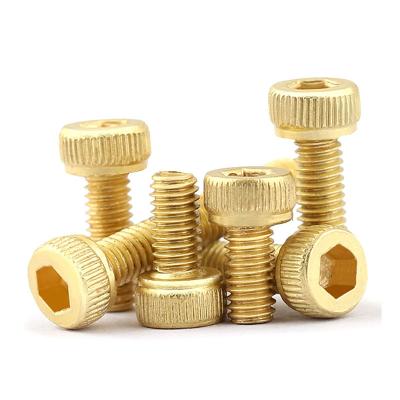 China M3 M4 M5 M6 M8 M10 DIN 912 Flat Brass Hex Socket Head Bolt for sale