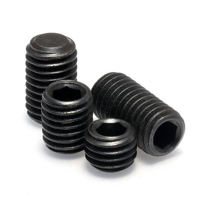 China Flatbed 12.9 Rating Black Oxided DIN913 Hex Socket Head Set Screw for sale