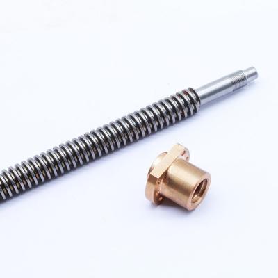 China CNC machine t10 lead screw cnc trapezoidal T8 8mm lead screw for 3D printer for sale