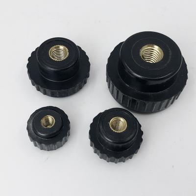 China Heavy Industry Fasteners M6 Thread Knobs Black Plastic Thumb Nuts For Furniture for sale