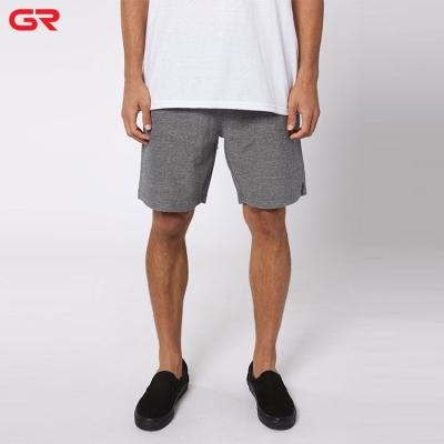 China Custom Hot Sale Anti-Wrinkle Logo Cotton Polyester Solid Running Shorts With Back Pockets Men Knit Fleece Shorts for sale