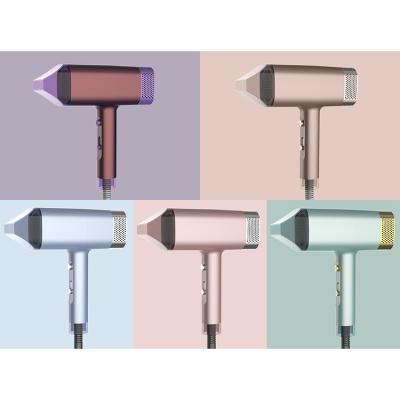 China Ionic New Design Custom Professional Salon Quality Switch Knobs DC Motor Metal Hair Blow Dryer for sale