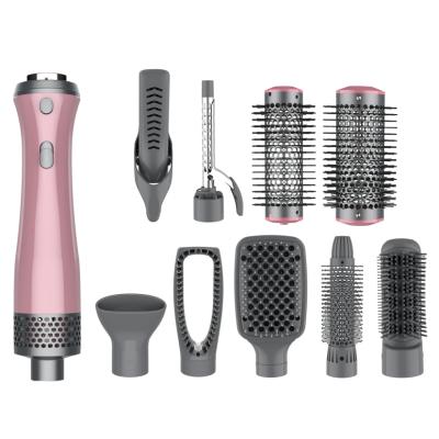 China Ionic High Quality 9 in 1 Blow Brush Hair One Step Dryer and Volumizer Multi-Function Hair Dryer & Airbrush Paddle Brush Hot Blow Dryer for sale