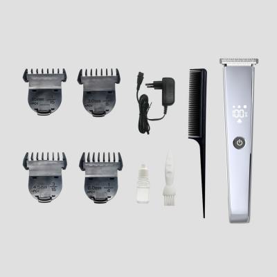 China With 4 Size Teeth LED Digital Display Comb Cordless Rechargeable Personal Hair Trimmer Hair Cutting Machine for sale