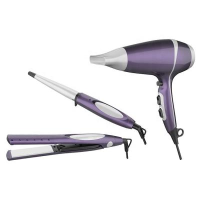 China Ionic colorful professional hair dryer/straightener/curler for salon with CE/GS/ROHS for sale