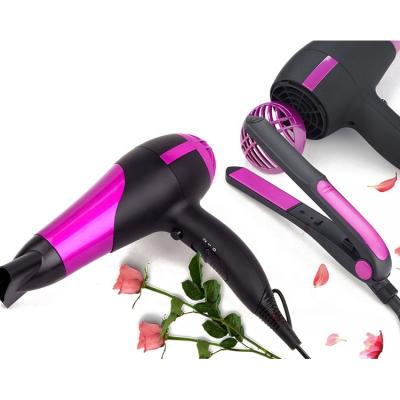 China New Ionic Salon Professional Design Hair Dryer Flat Iron Hair Straightener Hair Care Set for sale