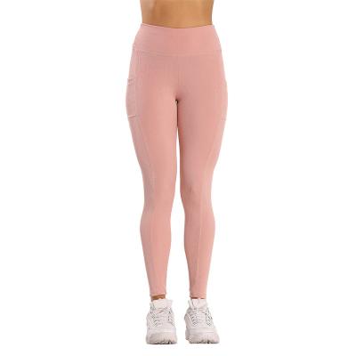 China Breathable Ladies Yoga Pants With Pockets Workout Gaiters Yoga Lounge Pants Running Fitness Running Pants for sale