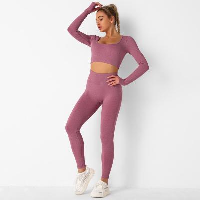 China 2022 Breathable Yoga Set Women's Fitness Women's Activewear Yoga Set Sports Fitness Yoga Set Jumpsuit Women's Yoga Set for sale