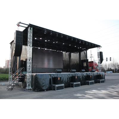 China Plywood +aluminmum+stainless steel +stage traier steel mobile hydraulic stage trailer-SINOSWAN ST130 mobile stage with hydraulic system stage vehicle for sale