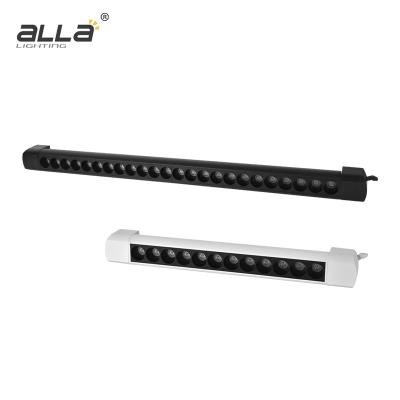 China ALLA Lighting modern 2022 hot selling 45 degree 20w adjustable led track rail lighting for sale