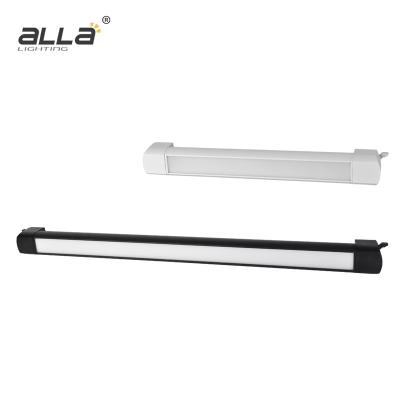 China ALLA Lighting Hot Sales Modern Minimalist Office Room Lighting Black 20w 40w SMD Led Linear Track Lights for sale