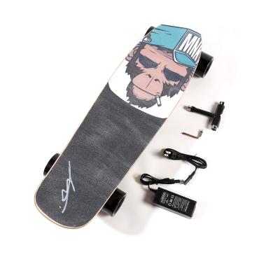 China Maple Costom Fish Electric Electric Powered Skateboard With Speaker Cruiser Skateboard Skate Board For Sale for sale