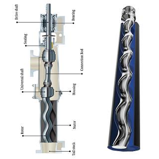 中国 縦の防爆モーター小さく進歩的なキャビティ ポンプ65-250 Rpm 販売のため